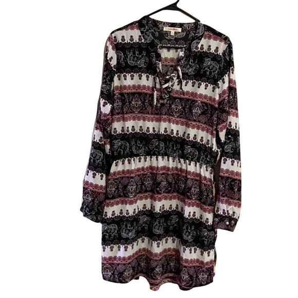 Wishful Park Dresses & Skirts - Wishful Park size XL elephant print dress missing one brad